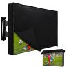 HOMEYA Outdoor TV Cover 48-50 Inch with Waterproof Zipper Velcro + Bottom Cover, 600D Heavy Duty Weatherproof TV Enclosure with Front Flap, for Outside LED LCD Flat Screen TVs-46.5''Lx27.5''Hx4.5 W view 1