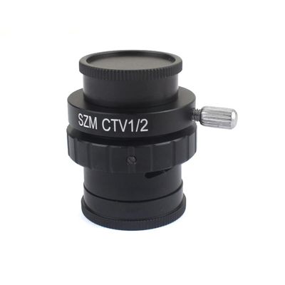 Lab Microscope Slides TV1/2 TV1/3 0.5X 0.35X 1X Adapter Lens, Trinocular Stereo Microscope Microscope Parts (Color : SZM CTV 12)