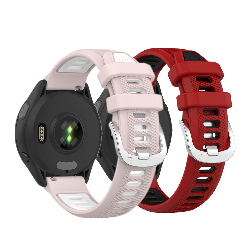 Muovrto Watch Band for Garmin Venu 2S/vivoactive 4S,18mm Replacement Band,QuickFit Soft Silicone Strap for Garmin Forerunner 255S/265S