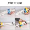 Cable Organize Tool,Wire Comb,Wire Organizing Tool,Network Cable,Cable Organizing Kit,Category 5/6 Universal Cabling Cable Management Tool, Prevent Entanglement Carding(Blue+Red) view 4