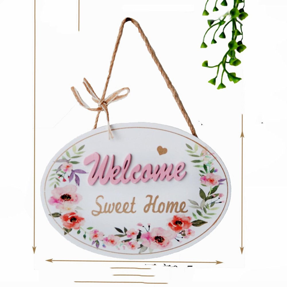 NANZU Wooden Door Number Pendant Double-Sided Shop Decoration Door Number Home Decoration Hanging Welcome Sign
