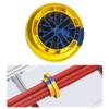 Cable Organize Tool,Wire Comb,Wire Organizing Tool,Network Cable,Cable Organizing Kit,Category 5/6 Universal Cabling Cable Management Tool,Prevent Entanglement Carding(Yellow+Blue) view 2
