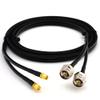 RANGEFUL 1m RP-SMA Male to N (Hex/Knurl Head) Twin Coaxial Cable  HF-240 (LMR 240 Equivalent) Dual Shotgun RPSMA Extension Lead  RP SMA Double Coax view 2