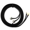 RANGEFUL 1m RP-SMA Male to N (Hex/Knurl Head) Twin Coaxial Cable  HF-240 (LMR 240 Equivalent) Dual Shotgun RPSMA Extension Lead  RP SMA Double Coax view 4