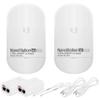 Wireless Bridge Ubiquiti LOCO5AC PRE-CONFIGURED, Bundle of 2 Ubiquiti Nanostation LOCO 5AC, Point to Point Outdoor WiFi Bridge, Plugh and Play, 5GHz, 450+Mbps, 10+km Link Range, Network Bridge view 1