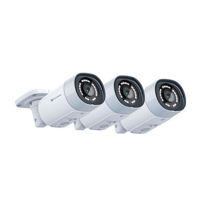 (3 Pack) Microseven M7B4K-PSAA 4K (8MP) IP POE Professional Open Source Security Camera