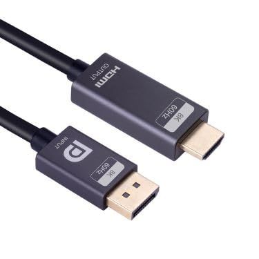 3Ft DisplayPort 1.4v Cable to HDMI 2.1v 8K@60Hz,4K@144Hz,2K@165Hz