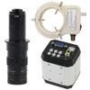 3 In 1 AV USB VGA Industrial Electronic Digital Microscope Camera & 180X C-Mount Lens Whit 56-LED Adjustable Ring Light For PCB Soldering Repair view 1