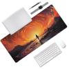 Large Gaming Figure Skater Design Mouse Pad 35.5 x 16 Inch, Non-Slip Base, Water Resistant, Ideal for Gamers, Office & Home view 2
