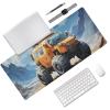 Stitched Edge, Non-Slip Rubber Base Moon Rover Printed Mouse Pad 35.5 x 16 Inch, Ideal for Gamers & Office Work view 2