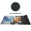 Stitched Edge, Non-Slip Rubber Base Moon Rover Printed Mouse Pad 35.5 x 16 Inch, Ideal for Gamers & Office Work view 4