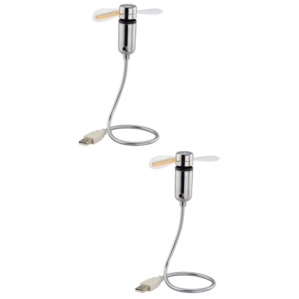 ABOOFAN Pcs Flexible Fan Portable Fan Rechargeable Battery Led Light for Home Office Travel
