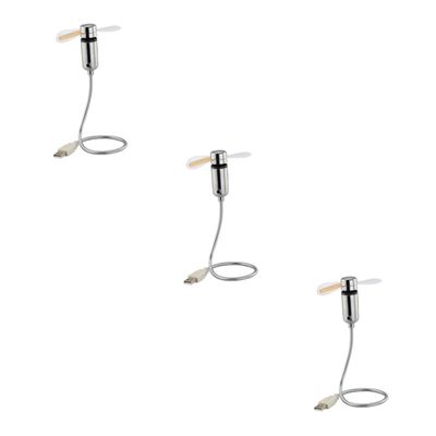 ABOOFAN 3pcs Flexible Pvc Material Fan Desk Support Portable for Pc Laptop Tablet