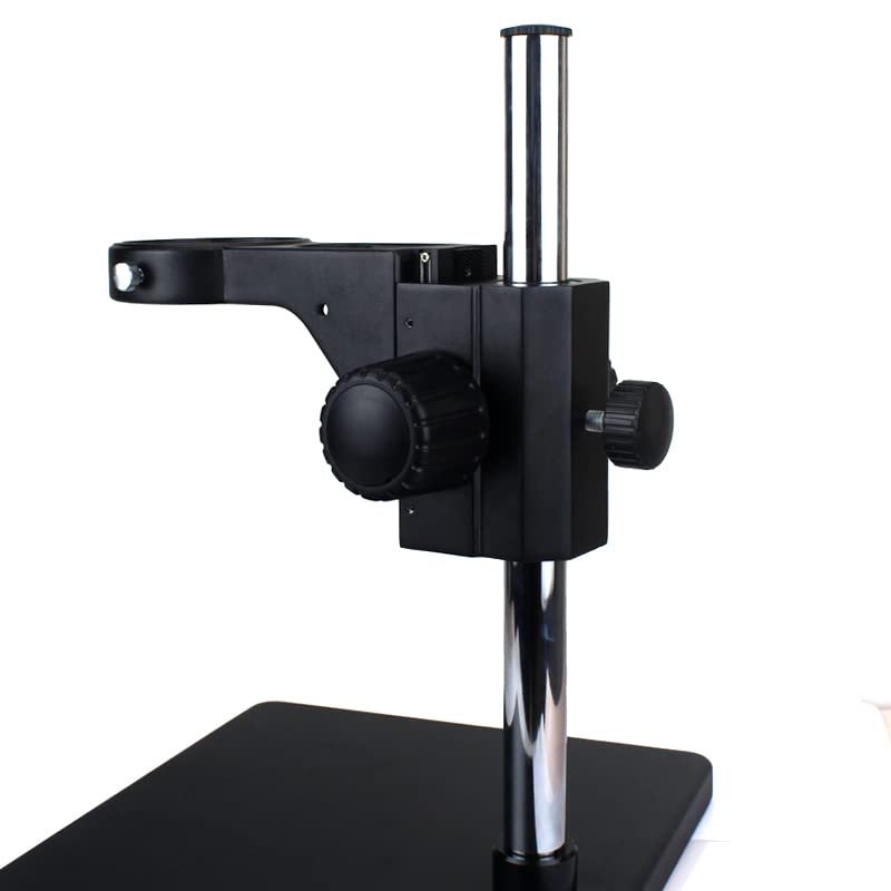 Big Size Lab Industrial Stereo Microscope Adjustable Stand Focusing Bracket 76mm Ring Holder For Binocular Trinocular Microscope (Color : 76mmx25mm black)