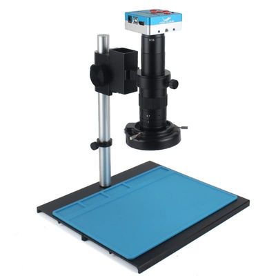 4K 48MP HDMI USB Digital Video Monocular Microscope Camera Continuous Zoom 180X 300X C-Mount Lens for Soldering Phone Repair Tools (Size : 300X)