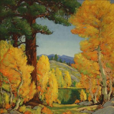 Albert Marshall : Aspens in Autumn : Archival Quality Art Print