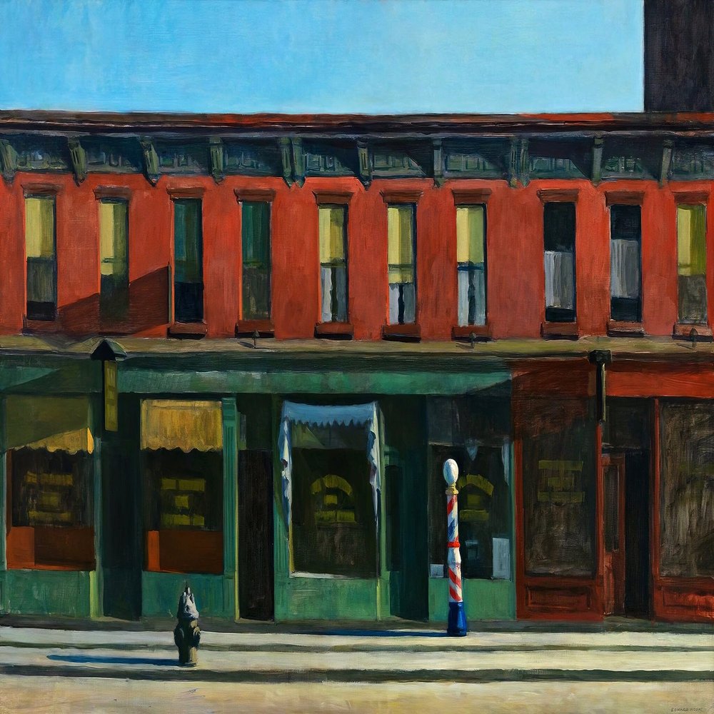 Early Sunday Morning : Edward Hopper : Archival Quality Art Print