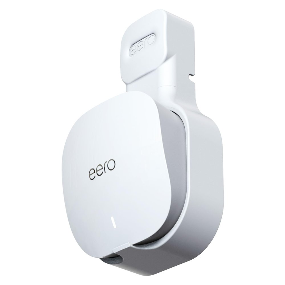 for Amazon eero mesh WiFi Router Wall Mount Bracket with Cable Storage Function. Stable and Easy to Install Wall Mount Outlet Holder Compatible with eero mesh WiFi Router (3)