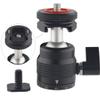Rigdance Mini Ball Head Cold Shoe Mount, Panoramic Tripod Ballhead with 1/4 Screw, Shoe Mount Adapters for Speedlight/Monitor/Microphone view 1