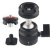 Rigdance Mini Ball Head Cold Shoe Mount, Panoramic Tripod Ballhead with 1/4 Screw, Shoe Mount Adapters for Speedlight/Monitor/Microphone view 2
