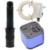 48MP HDMI USB 1080P Video Microscope Camera & 300X C-Mount Lens Whit 56-LED Adjustable Ring Light For Phone Tablet PC PCB view 1