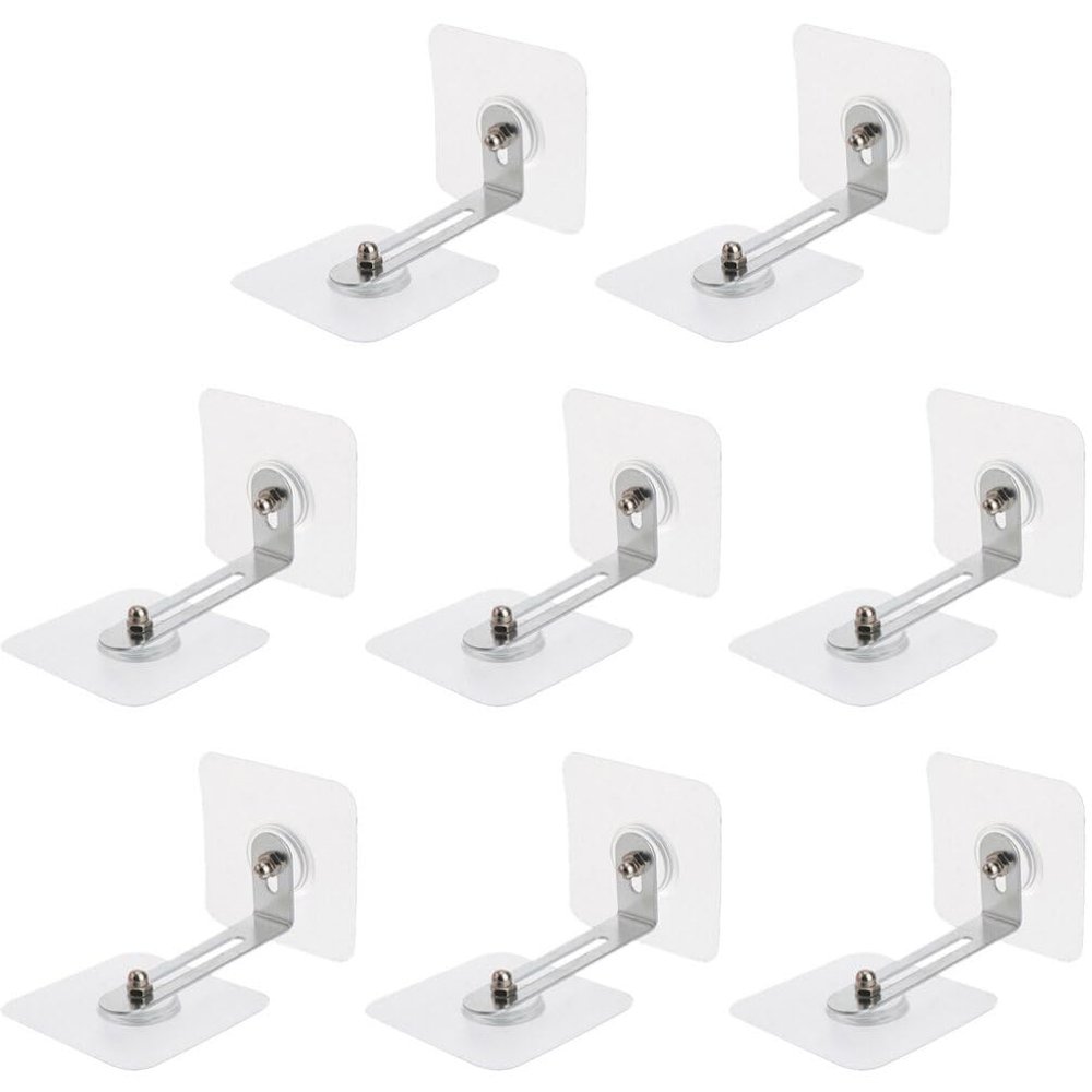 NUOBESTY 8pcs Furniture -tip Kit No Drill Adhesive Wall Anchors for Securing Dressers Bookcases Cabinets and Shelves Prevent Falling Accidents Safe for Boys and Girls and Pets