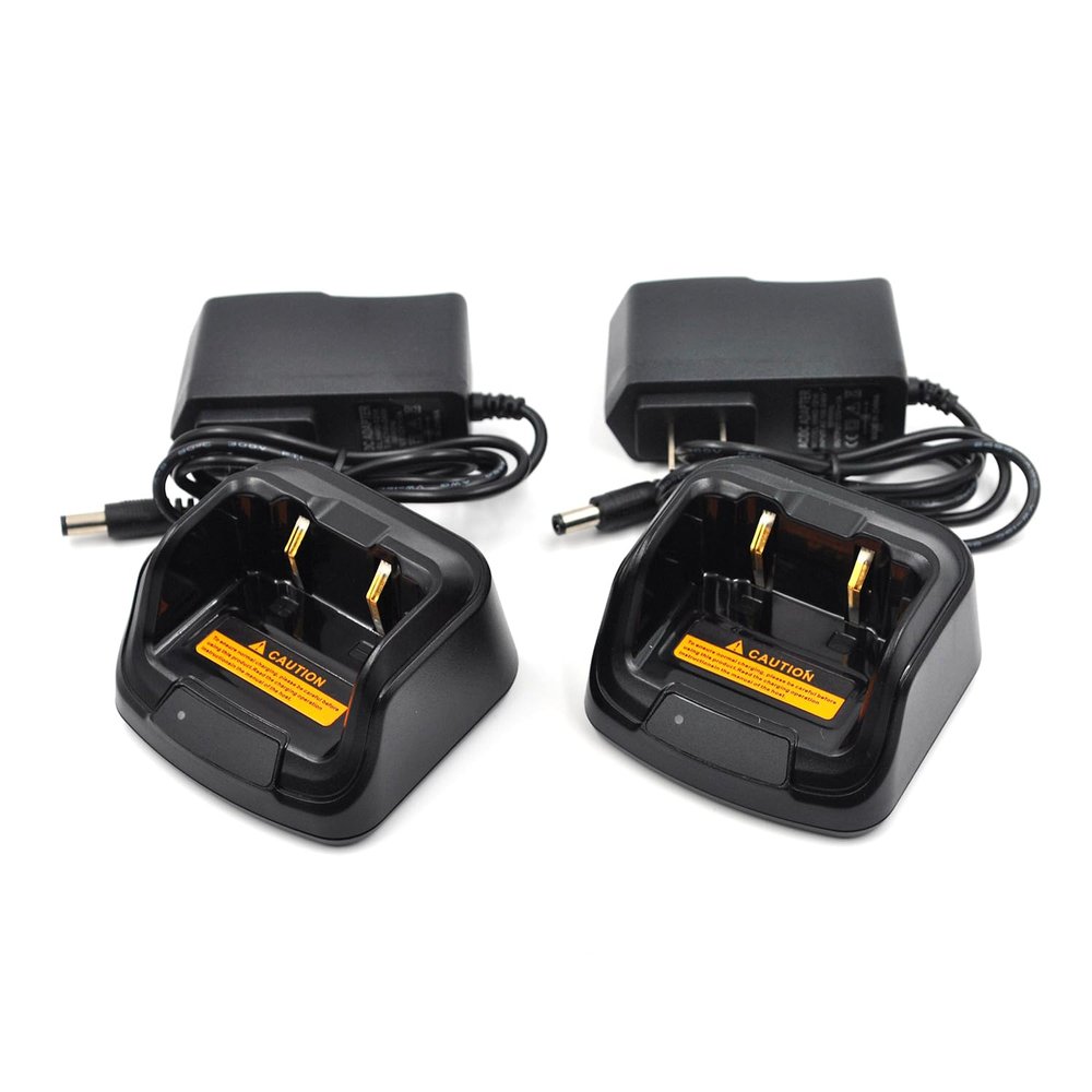 (2-Pack) CH10L23 Single Desktop Charger Compatible for Hytera Radio BD506 BD516 BD556 BD616 BD502 BD552 BD612 BD502i BD552i BD612i Two Way Radios BL1506 BL2018 Batteries