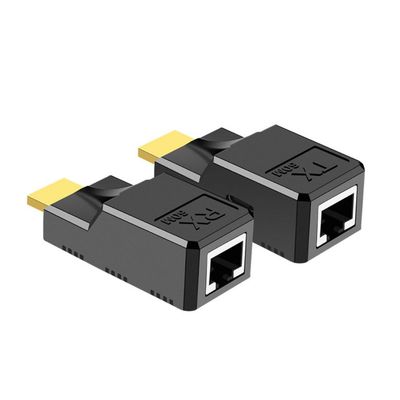 Suckoo for Ethernet RJ45 Network to HDMI Extender Repeater Amplifier with USB 60M 1080P Compatible PC Host Laptop Connection TX Transmitter External HDMI Monitor TV Projector RX Receiver