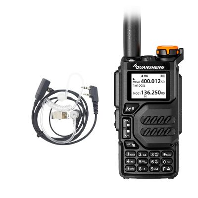 UV-K5 WalkIe Talkie 5W Full Band with NOAA FM Scramble Type-C Charging UHF VHF Long Range DTMF Two Way Radio with Acoustic Headset