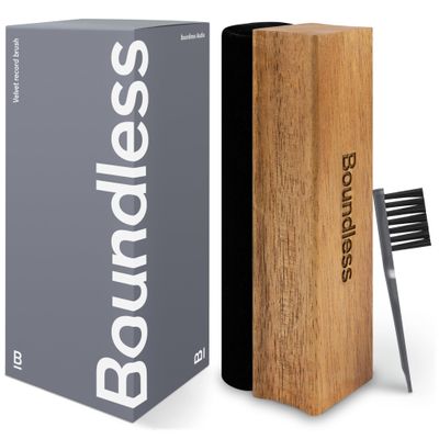 Boundless Audio Record Cleaner Brush - Velvet Vinyl Brush - Record Player Accessories for Vinyl Cleaning