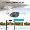 ZOSI C303 8CH Home Security Camera System with Audio, Person Vehicle Detection, Night Vision, Light & Sound Siren, 8pcs 1080P Outdoor Cameras, 8CH 3K Lite H.265+ DVR with 1TB SSD for 24/7 Recording view 4