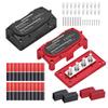 Jamgoer 300A Bus Bar 12v Power Distribution Block 4 x 5/16"(M8) Terminal Block Heavy Duty Waterproof Buss Bar Junction Block Marine Battery Bus bar for Automotive Boat Solar System view 1
