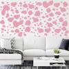 184 Pcs Cow Print Stickers, Adhesive Wall Stickers Cow Print Vinyl Art Decal Removable Wall Decor Waterproof Animal Design Decals for Bedroom Living Room Nursery(Pink) view 3