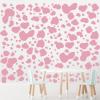 184 Pcs Cow Print Stickers, Adhesive Wall Stickers Cow Print Vinyl Art Decal Removable Wall Decor Waterproof Animal Design Decals for Bedroom Living Room Nursery(Pink) view 4