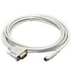 for FX-50DU-CAB0 PLC Communication Cable Touch Panel GOT-F900 F940 F930 F920 GT1050 Connecting FX Series Communication Cable White Length: 3 Meters view 1