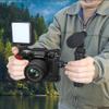 NovelGoal XT5 Camera Cage Wooden Grip Video Protective Feame with Cold Shoe Mount Handle 1/4 3/8 QR Plate Compatible with Fuji XT-5 (with Side Handle) view 2