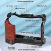 NovelGoal XT5 Camera Cage Wooden Grip Video Protective Feame with Cold Shoe Mount Handle 1/4 3/8 QR Plate Compatible with Fuji XT-5 (with Side Handle) view 3