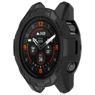 TenCloud Case Cover Compatible with Garmin Fenix 7/Fenix 7 Solar/Fenix 7 Sapphire Solar/Fenix 7 Pro Sapphire Solar 47mm Case (No Screen Protector) Intended for Garmin Fenix 7 (Black)