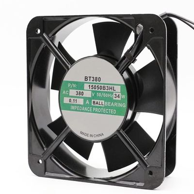 15050B3HL AC 380V 0.11A 34W 150x150x50mm 2-Wire Cooling Fan
