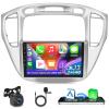 Android Car Stereo for Toyota Highlander 2000-2007 - Carplay and Android Auto - 9inch Touch Screen Car Radio - GPS Navigation WiFi SWC Multiple UI + AHD Backup Camera 2+64G view 1