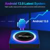 Android TV Box 2025, X88 PRO Android 13.0 TV Box with 4GB RAM 32GB ROM RK3528 Quad-Core Support WiFi6 2.4Ghz/5.0Ghz 8K HD BT 5.0 H.265 Decoding Smart Box view 2
