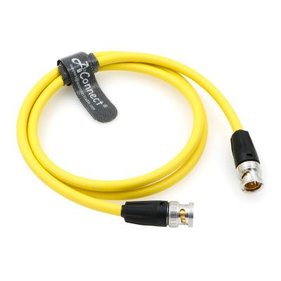 AConnect 12G HD BNC SDI BNC Cable Orignial Neutrik BNC Male to Male 75 Ohm Coaxial Cable for 4K Video Camera (Yellow 1M)