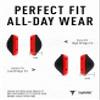 ToughAsNails 3 Pairs Euro Fit Replacement Nose Pads for Oakley Drop Point OO9367/Drop In OO9232 Sunglasses - Red Hard Base view 2