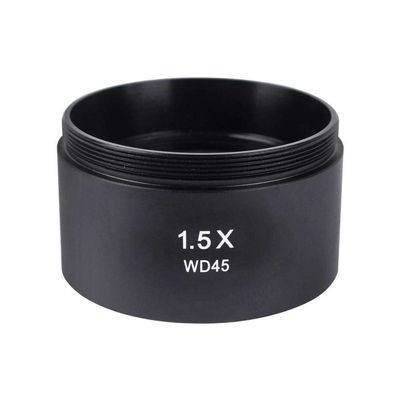 Lab Microscope Slides Microscope Objective Lens Optical Zoom Stereo Monocular Microscope Auxiliary Objective Lens 1.5X Microscope Parts