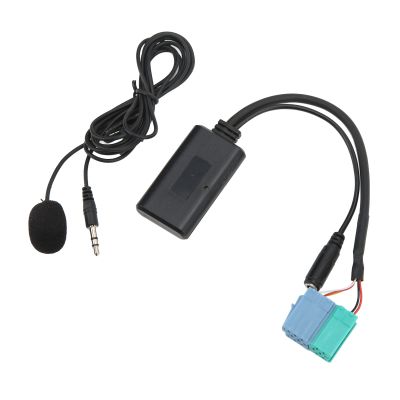 Car Wireless Audio AUX Input Adapter, Wire Bluetooth 5.0 with Microphone Replacement for Becker
