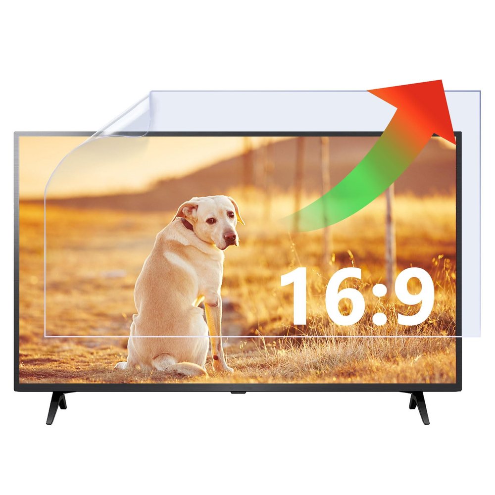 AIZYR Anti Blue Light and Anti Glare Anti UV Filter (Matte) TV Screen Protector, Compatible with 37"/40"/42"/43"/46" Widescreen 16:9 Aspect Ratio Frosted Film,37inch/L819W460mm