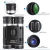 Binoculars for Adults Kids with Phone Adapter Compact 10x22 Lightweight Mini Pocket Binoculars for Bird Watching Hunting, Concerts Opera Theater Travel Outdoor Adventures Whale Watching view 3