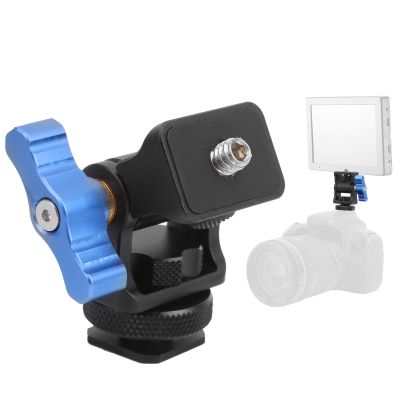 UPQRSG Tripod Ball Heads for 1/4" Tripod, Portable Alloy Cold Shoe Mount Adapter with 1/4in Screw Hole and Cold Shoe Base, Multifunction Cold Shoe Ballhead Monitor Bracket for Camera