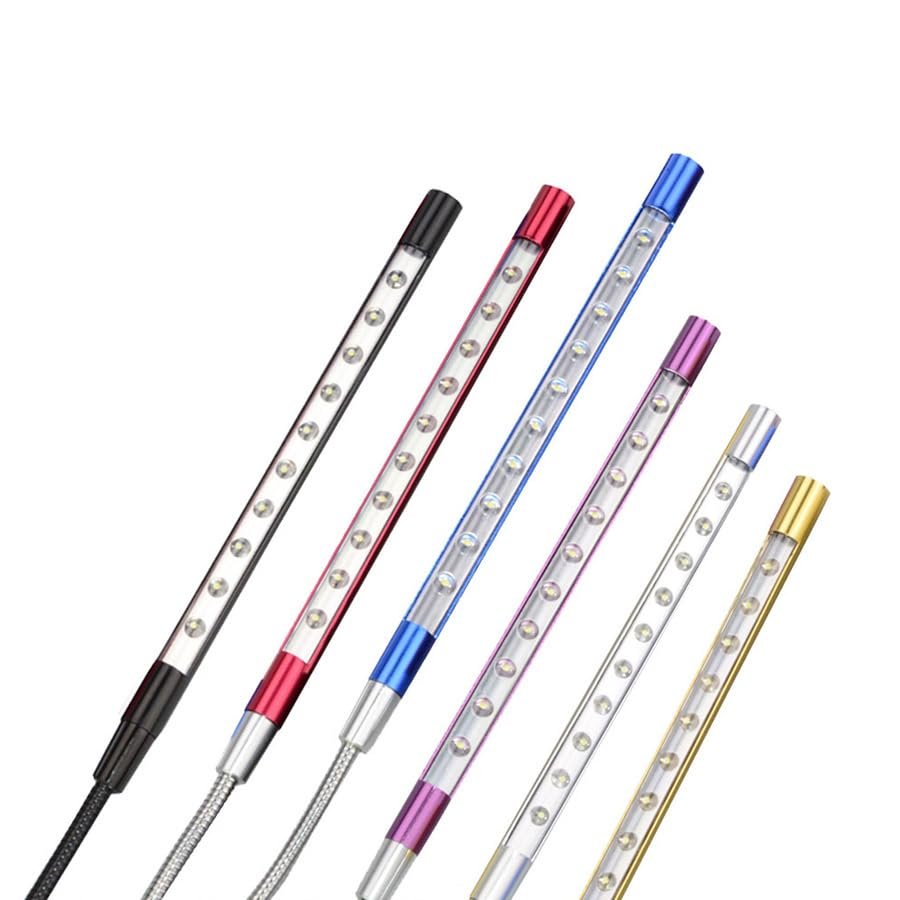 NOAMED Fengyan Home Bulbs 10pcs/lot USB 5V Metal Night Light Laptop Keyboard Reading Light Lamp LED Desk Lamp Home Book Light Household Lamp (Color : C8)