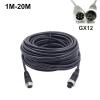 1M/ 5M/ 10M /20M 4-Pin Male to Female Aviation GX12 12mm Car Video Cable Extension Connector for Car Reversing Camera Camper Trailer (Size : 5m) view 3